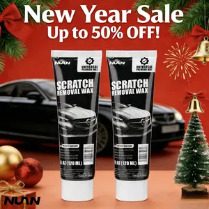 NUAN Premium Car Paint Polishing Wax Kit with Paste & Wipe, Helps Reduce Appearance of Light Scratches for Black & White Cars NUAN Car Paint Polishing & Care Wax Kit with Polishing Paste and Wipe, Suitable for Black & White Car Paint