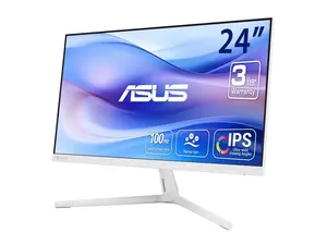 ASUS VU249HFI-W Eye Care Monitor – 24" (23.8 inch viewable) Full HD (1920 x 1080), IPS, 100Hz, SmoothMotion, Adaptive Sync, Nano-ion, Eye Care Plus technology, Blue Light Filter, Flicker Free