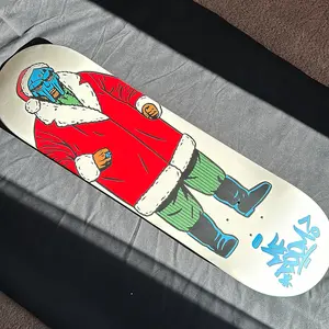 Hand-Painted MF DOOM Skateboard — Perfect for Collectors