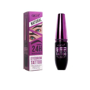 24 Hour Waterproof Brow Balm, Ideal for Sparse Brows, 4 Colors Available, Long-Lasting Makeup Solution, Sweat-Proof, Portable Travel Cosmetic