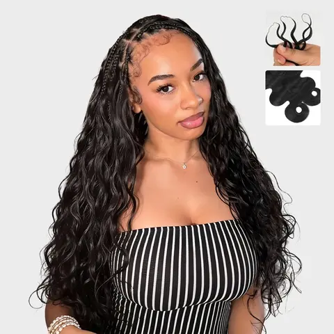 Cheetahbeauty Body Wave Crochet Hair for Miracle Knots Boho Braids Body Wave Crochet Human Hair Extension Pre-Separated 50g/Pack, 4-5 Packs for Full Head #SohoChic #tiktokshopstockup