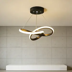 Creative Line Pendant Light, 24cm Small Size, Hardwired, 3000K Warm Light, Indoor Fixed Lighting Fixture For Living Rooms, Entryways, Hallways, and Entry Doors, Home Decoration Lamp