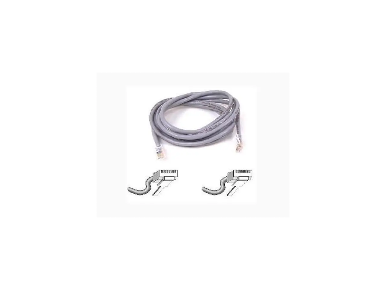 Belkin A3L791-09 9 ft. Cat 5E Gray Patch Cable CAT5e RJ-45M / RJ-45M