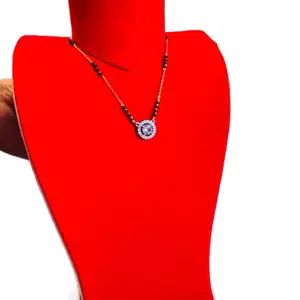 Nepali Traditional Gold Plated AD Daily Use Mangalsutra for Women with Elegant Design.