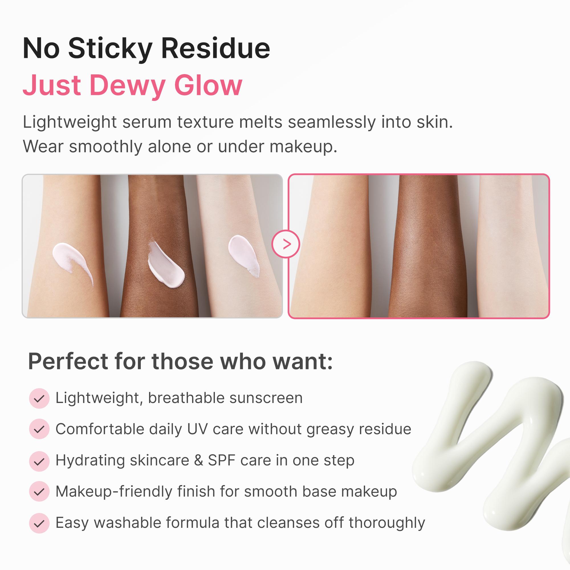 [NEW] [medicube] No Cast Just Dew PDRN Hydrating UV Sun Serum | Daily Lightweight Sunscreen SPF 50 | PDRN, Panthenol, Centella| Gentle Moisturizing Suncare For Daily Use for All Skin Types (50ml)