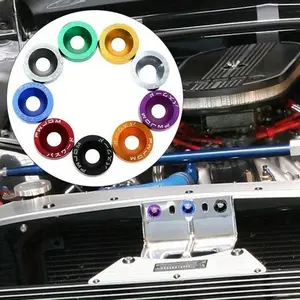 20pcs Car modification screws, washers, front and rear bumpers reinforcement screws, washers, screws, single-layer washers, decorative universal Automotive Accessories