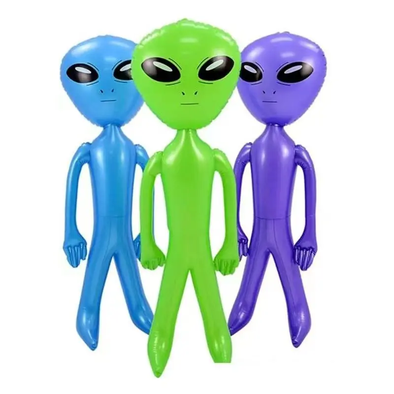 New Thickened PVC Inflatable Alien Decoration, Halloween Bar Decor Cartoon Air Model, Fun Party Supplies for Celebrations, Party Accessory