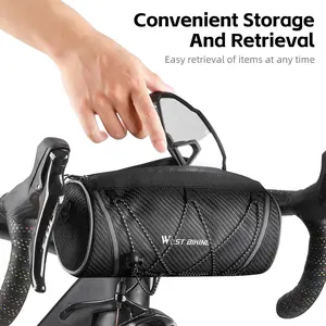 2L Bicycle Frame Pannier Bag Large Capacity Mountain Bike Outdoor Cycling Bag