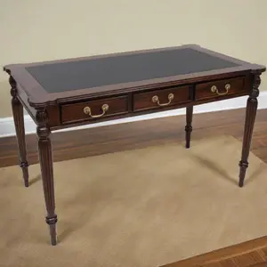 Legacy Leather Top Desk - Brown Walnut