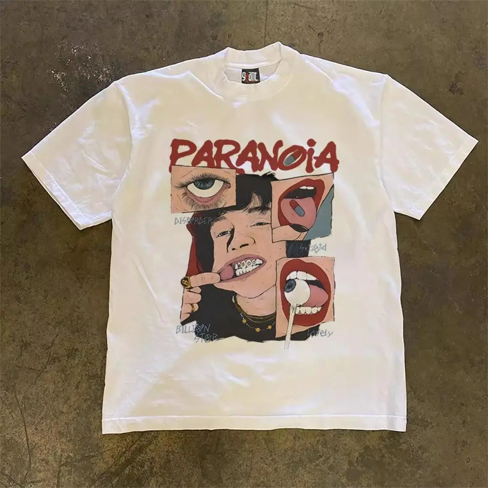 Abstract Cute Cartoon Graphic T-Shirt |   American Retro Streetwear |    Unisex Tee |   100% Cotton |   sku qfqbiziqxt