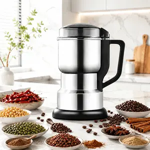 300W Multifunctional Electric Grinder 500ml Food Grade Stainless Steel Fast Grind Coffee Bean Spice Grain Herb Kitchen Home Appliance coffee grinding tool