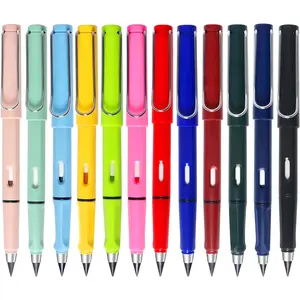 Everlasting Inkless Infinity Pencil,12pcs Unlimited Forever Eternity Pencil That Doesn't Need To Be Sharpened,Infinity Reusable Pencils for Writing, Drawing, Sketch Pencil with Eraser Inside