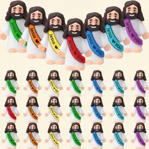 25 Assorted Mini Jesus Figurines – Faith-Themed Egg Fillers, Group Activities & Gift Giveaways