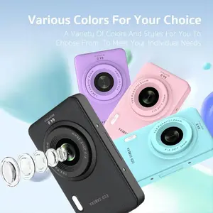 Fully Automatic Digital Camera, 1080P Kids Camera, Portable CCD Camera Gift, Affordable HD Children's Digital Camcorder, Portable Toy for Boys and Girls Aged 3 to 10, 32GB TF Card, Rechargeable and Wireless, Portable Mini Camera