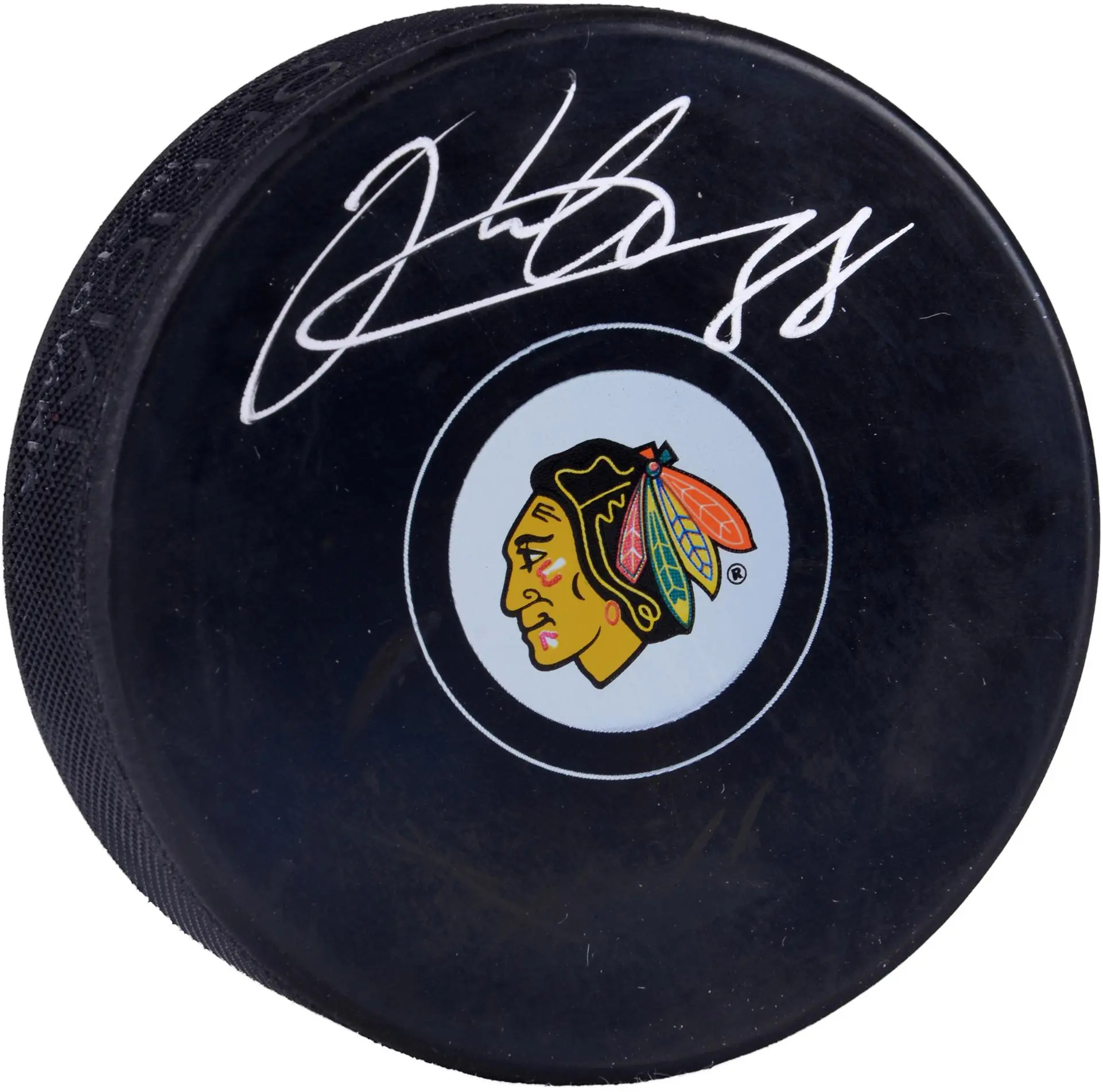 Patrick Kane Chicago Blackhawks Autographed Logo Hockey Puck - Fanatics Authentic Certified