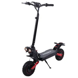 H6 60V 21AH Electric Scooter for Adults 2400W Dual Motor 40MPH Speed 35 Miles Range Foldable 11" Off-Road Tires Shock Absorption 265lbs Capacity