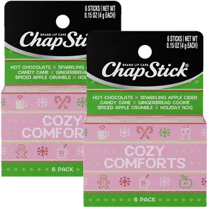 ChapStick Cozy Comforts Holiday Lip Balm Packs (12 Sticks), Stocking Stuffer
