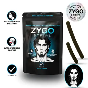ZYGO STRIPS Face Tape for Natural Nose Breathing & Facial Posture Training Anti Snoring Set Zygo Tape Mewing Tape Skin Safe Comfort Fit Sleep Aid Supplies