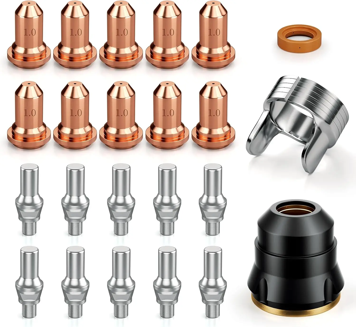 23 count IPT60 Plasma   Consumables, .040" Plasma  Accessories for  CUT55 NON-HF and CUT55 MP, Work with 40-50A Current