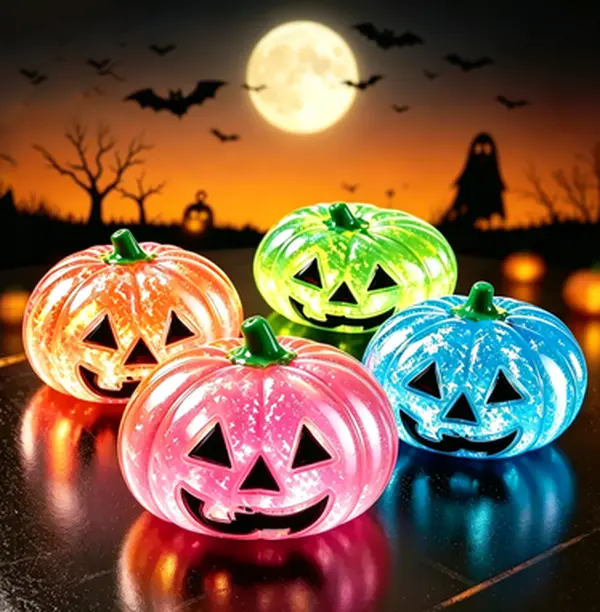 Cute Pumpkin Shape Slow Rebound Squishy Fidget Ball, Halloween Decor Squeeze Toy, Portable Stress Relief Play Toy for Party & Daily Use