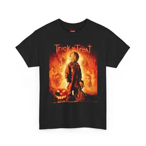 Trick r Treat Horror Movie Graphic T-Shirt | Sam Pumpkin Movie Shirt | Unisex Fit