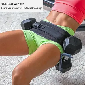 Balency Hip Thrust Belt - Heavy Duty Booty Belt with Slip-Resistant Padding. Ideal for Dumbbell, Kettlebell, and Plate Workouts at Gym or Home.gym stuff