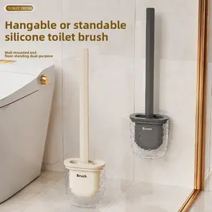 Wall-Mounted Toilet Brush, No-Dead-Corner Design, Hygienic & Durable, Easy-To-Clean, Space-Saving, Ideal for Daily Bathroom Care