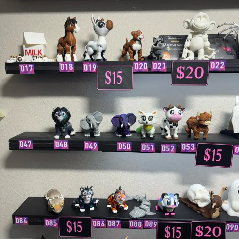 $50 mix and match 3d figurine