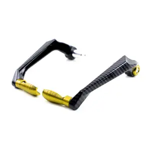 Motorcycle Modified Anti-fall Handlebar, Carbon Fiber Pattern Handlebar, Universal Anti-fall Brake Clutch Protector for Off-road Street, Motocross Accessories