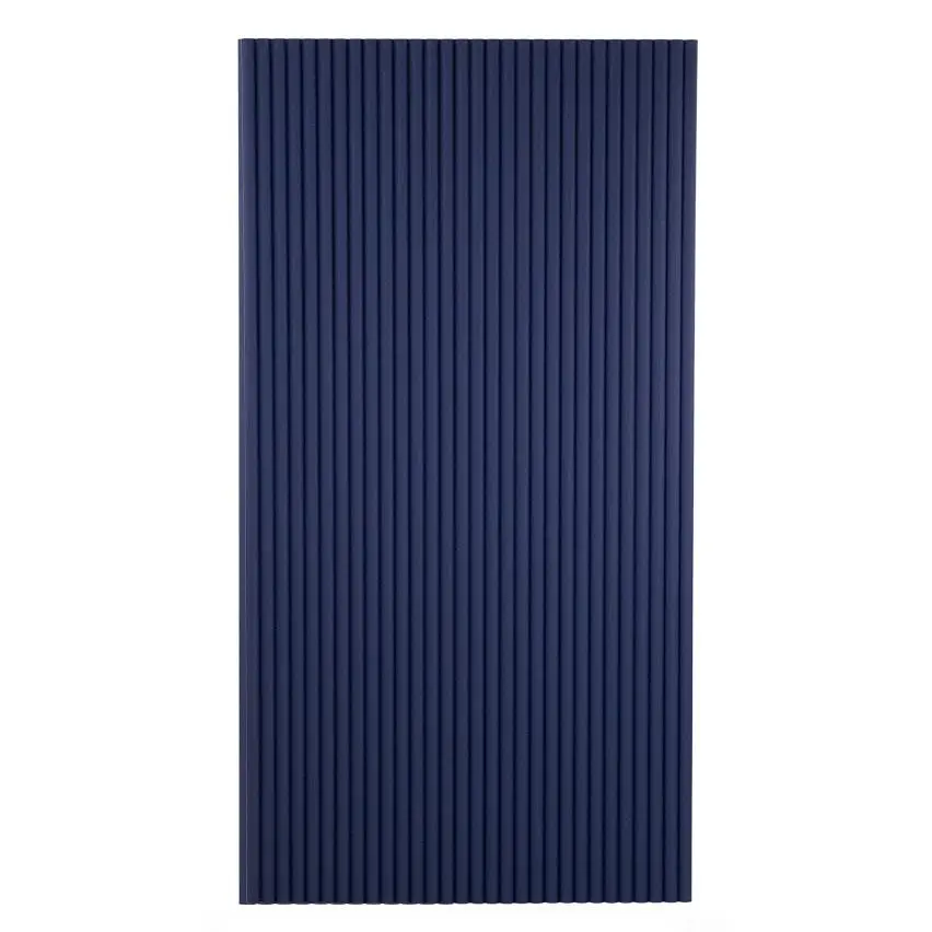 Navy Blue Flexible 3D Fluted Semi-Circle Shiplap Wood Wall Panel