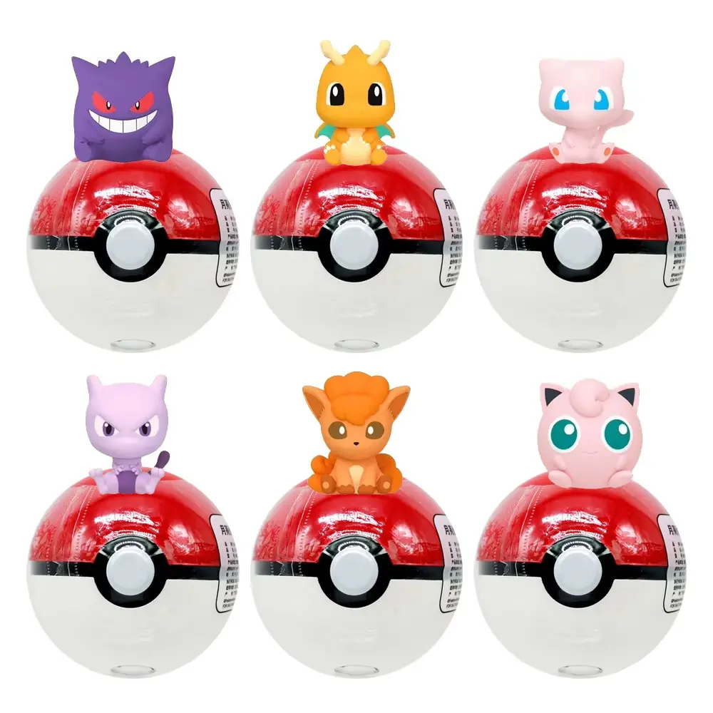 Pokémon Blind Box Toy Mini Figures with Pokeball Collect Gengar Dragonite Mewtwo Vulpix Jigglypuff Mew Pocket Monster Gifts sohochic