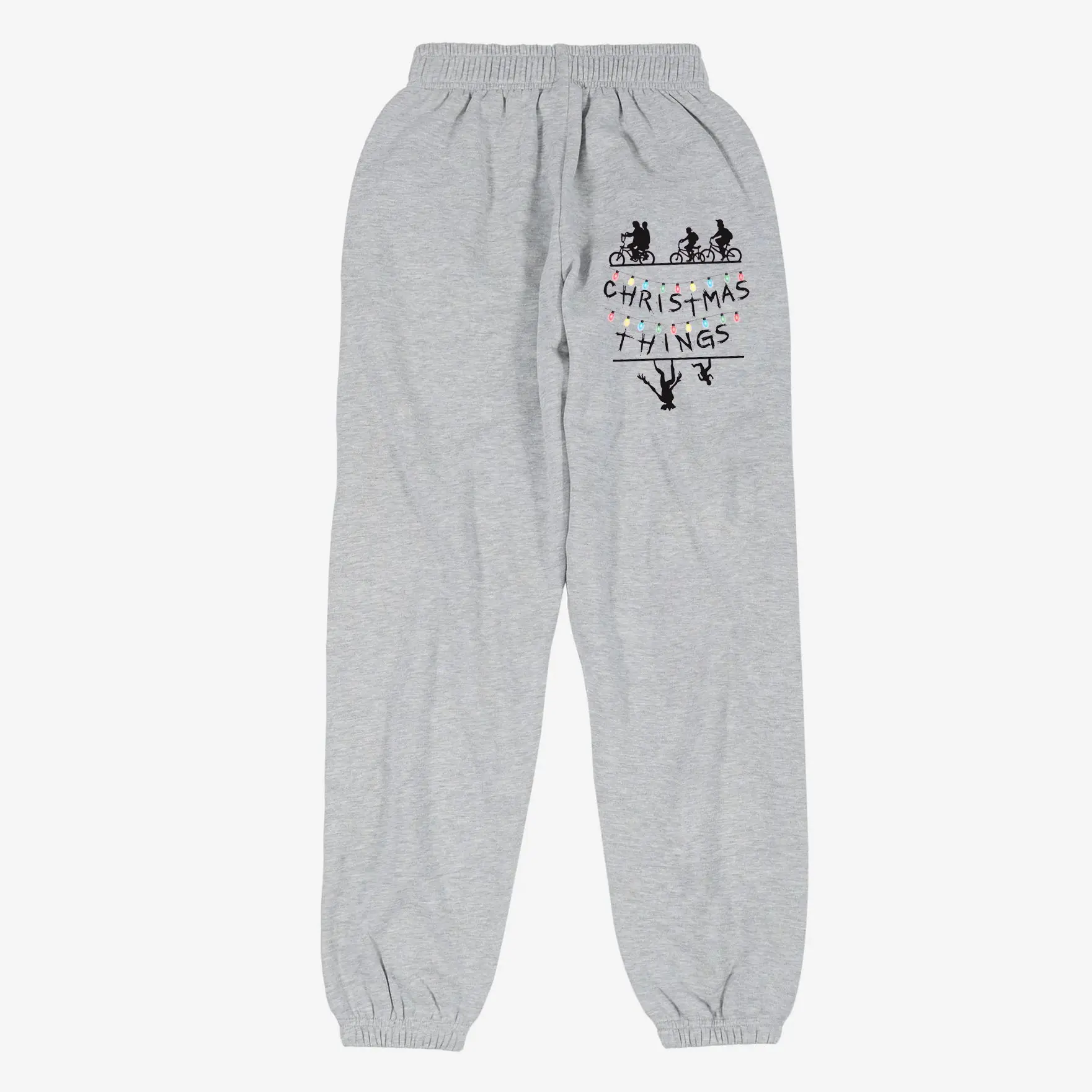 Funny Spooky Strange Holiday Sweatpants, Retro Holiday Joggers, Cozy Winter Joggers, Unisex Lounge Pants, funny sweatpants, graphic joggers, unisex jogger pants, Strange Christmas Vibes Sweatpants