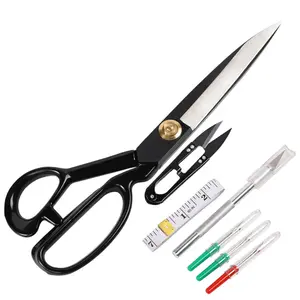 Professional Tailor Scissors 10 inch - Heavy Duty Sewing Fabric Scissors for Leather Cutting Industrial Sharp Shears Home Office Artists Students Tailors Dressmakers