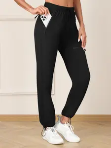 Women's Hiking Pants Quick-Dry Lightweight Waterproof Cargo Pants Sports Pants, High Waist Elastic Waistband Suitable for All Seasons Outdoor Activities