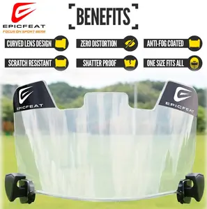 Football Visor, visor for helmet football，football accessories，football gear，Flat Lens Technology,Fits Youth and Adult Football Helmets Protective Gear