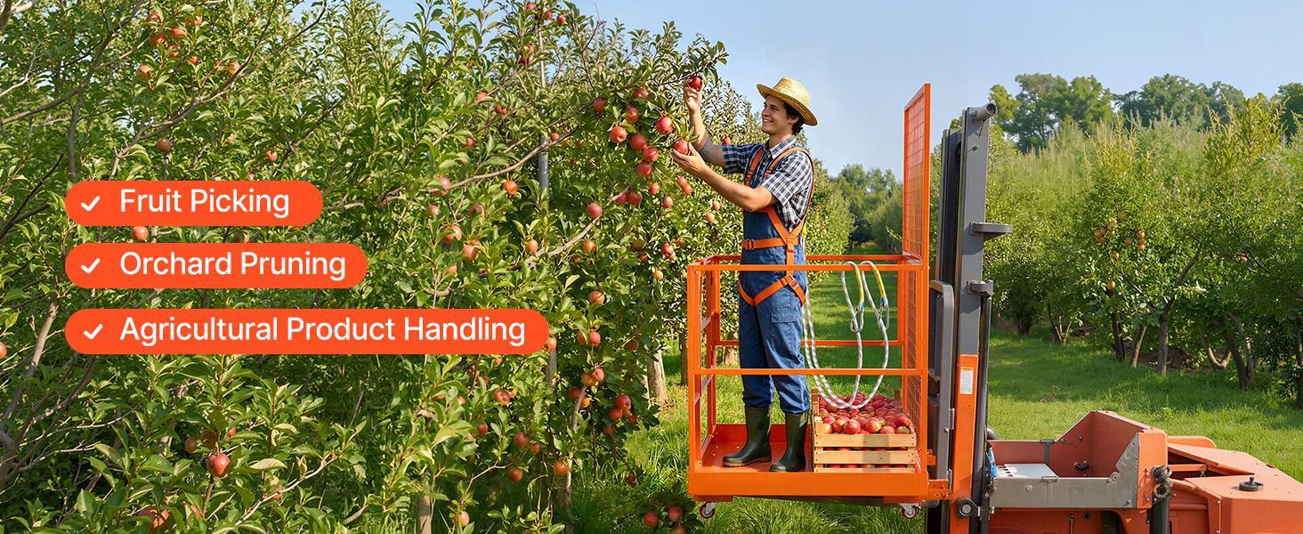 VEVOR Forklift Safety Cage, 48.2 x 45.2 Inch, Heavy Duty Forklift Man Basket, 1400 lbs Capacity Work Platform Lift Basket with Safety Harness, Lock, Wheels, Drain Hole, for Aerial Work Lifting Loader VEVOR Forklift Safety Cage, 48.2 x 45.2 Inch, Heavy Duty Forklift Man Basket, 1400 lbs Capacity Work Platform Lift Basket with Safety Harness, Lock, Wheels, Drain Hole, for Aerial Work Lifting Loader