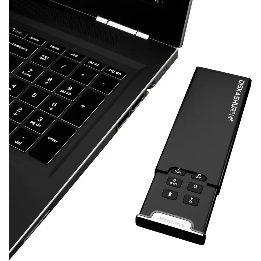 iStorage/Kanguru iStorage diskAshur M2 SSD 500 GB | FIPS 140-3 Level 3 Compliant | Incorporated Common Criteria EAL 5+ | PIN protected | Dust/Water Resistant