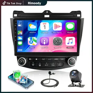 Rimoody 4Core 4G+64G Android Car Radio Stereo for Honda Accord 2003-2007, Wireless CarPlay Android Auto, GPS 5G-WiFi, 10" Incell Touchscreen Radio, Backup Camera, Bluetooth FM RDS EQ USB SWC