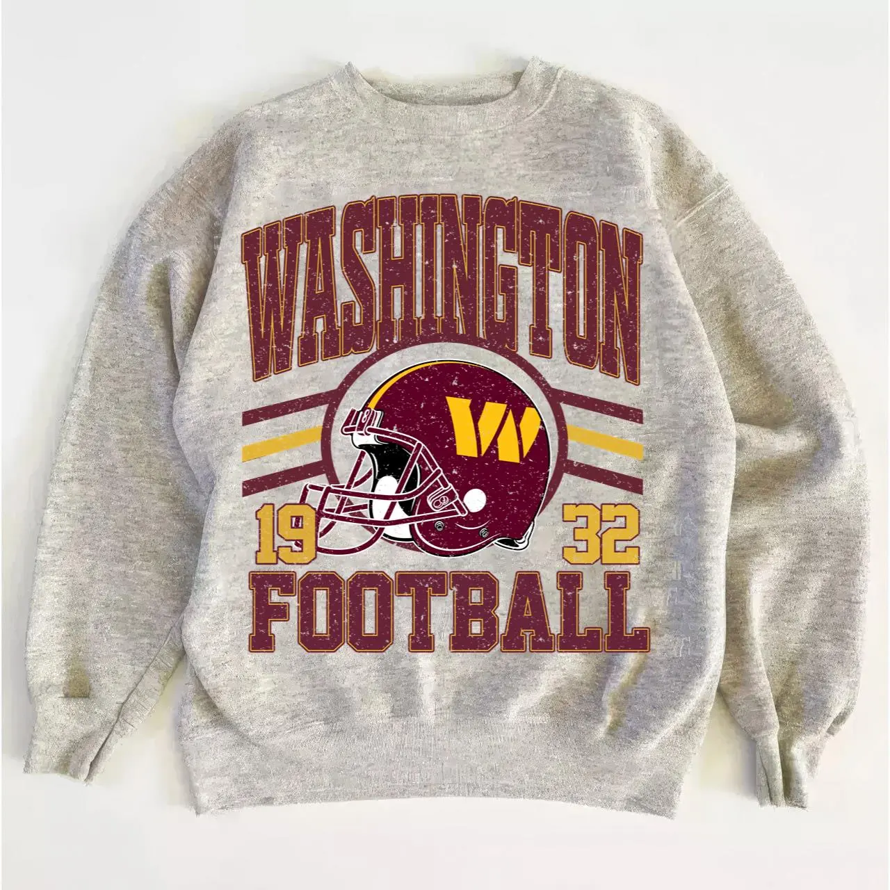 Washington Football Vintage Sweatshirt, Retro Crewneck Game Day Fan Shirt
