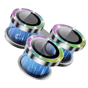 Camera Lens Protector Film, 9h+ Tempered Glass, Invisible Adhesive Design, Space Coverage, Compatible with iPhone 15 Pro