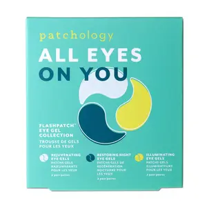 All Eyes On You Eye Gels Kit with Deputing Caffeine, Green Tea, and Retinol collagen face mask skin care products