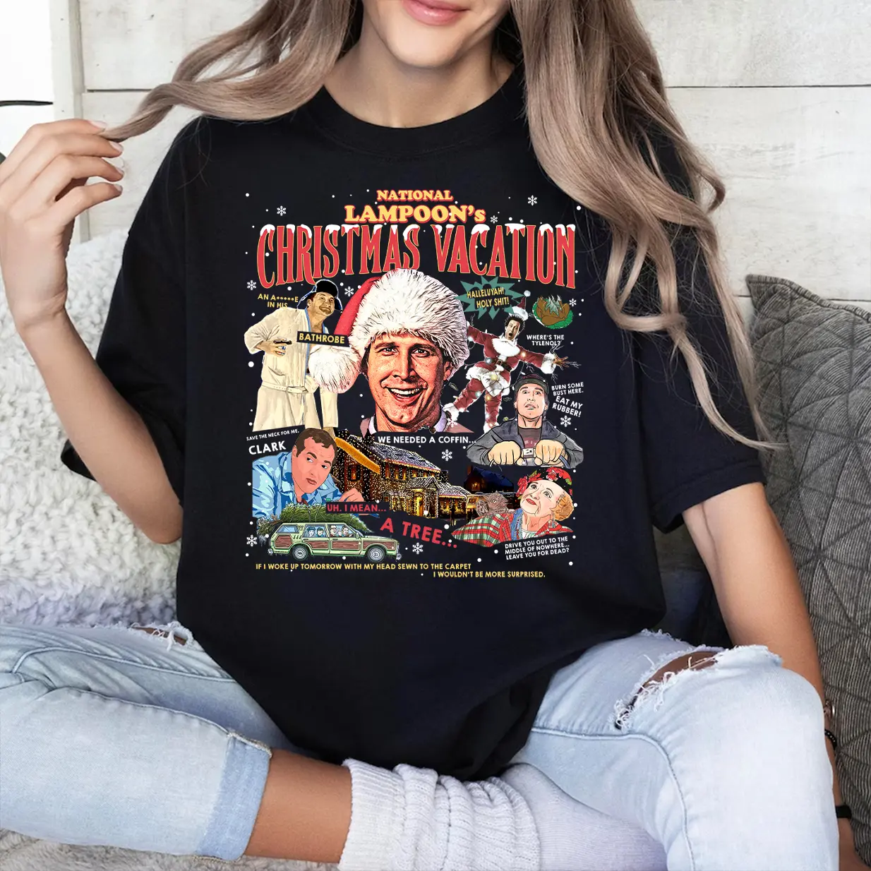 Christmas Vacation T Shirt, Christmas Vacation Sweatshirt, Clark Griswold Tshirt, Family Christmas Shirt, Christmas Movie, Merry Christmas 2024 Sweatshirt Hoodie