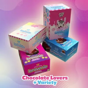 Prime Bites Chocolate Lovers + Variety Bundle - Protein Brownie Variety Pack, Mini Muffin Variety Pack, Glazed Chocolate Donut, Cookie Monster