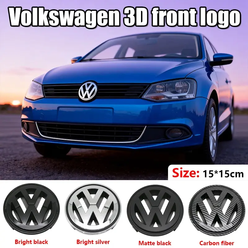 Volkswagen Car Emblem Hood Decoration, Car Decal, Scratch Resistant Durable Front Badge Replacement, Fits Passat 2007-2011 & More Vw Models, Car Decal Sticker, Vehicle Exterior Decoration