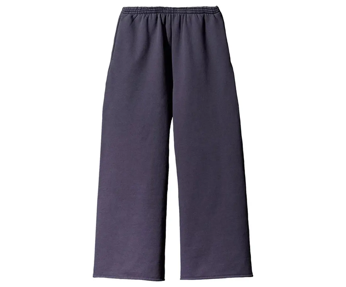 Men's Yeezy Gap Fleece Cuffed Jogger Pants - Elastic Waist, Warm Street Style, Cozy Jog Wear, Male Casual Bottoms, Cuffed Jogger Men's Pants