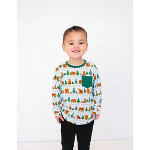 LONG SLEEVE POCKET TEE - The World of Eric Carle™ BEARY CHRISTMAS