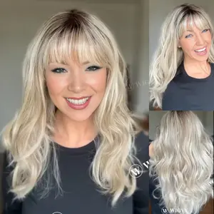 Imogen - Wigyy Blonde Curl Daily Use Wig with Bang