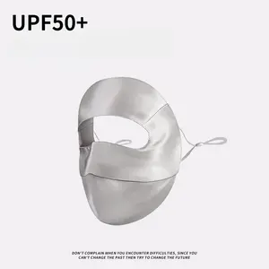 Sunscreen Silk Mask 100% Mulberry Silk Full Face Sunscreen Mask Full Face Protection Face UV Protection