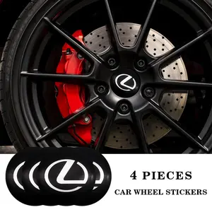 Lexus Wheel Center Cap Emblem Cover Set, Car Logo Decoration Accessories, Replacement HUB Caps for Es Sedan Ux Rx Is Performance Cars, Rim Decals