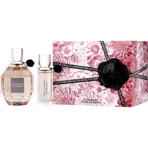 Flowerbomb Set-Eau De Parfum Spray 3.4 Oz & Eau De Parfum Spray 0.68 Oz (Travel Set) For Women
